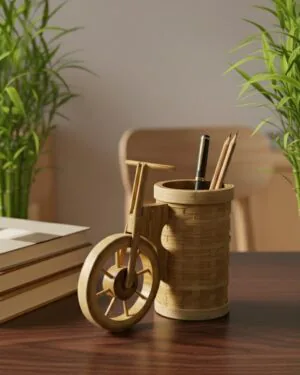 Handmade Bamboo Pen Holder