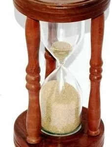 Nautical Wooden Sand Timer (Hour Glass) 15 Minutes Brown Sand