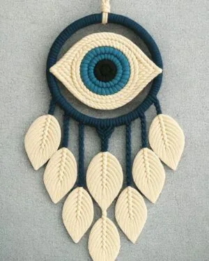 Handmade Macramé Evil Eye Wall Hanging