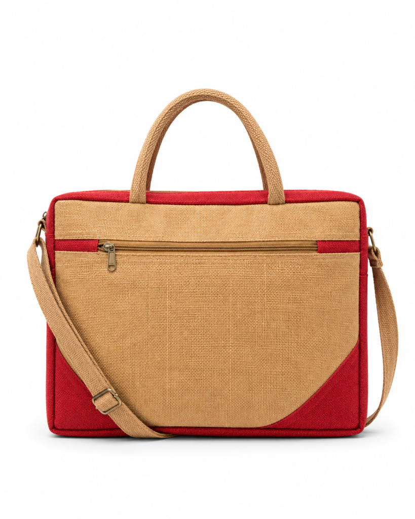 Premium Natural Jute Executive Messenger Bag-100% Jute | Made in India