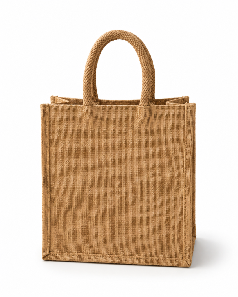Classic" Jute Tote Bag – Eco-Friendly & Stylish Shopper