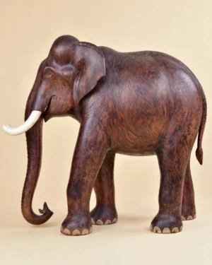 759078233_1031914409604638_5515211051054615961_n 6 Feet Handmade Wooden Elephant Statue – Premium Indian Siris (Lebbek) Wood | Handcrafted in Kerala