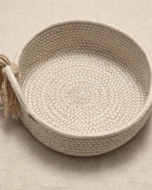 759632373_3168619376667259_513670467062910238_n Handcrafted Round Cotton Rope Basket with Fringe Tassel