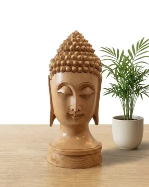 8-Inch Handmade Wooden Buddha