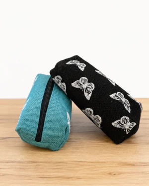 Eco-Friendly Butterfly Jute Pen & Cosmetic Pouches -  2 for 50Kr