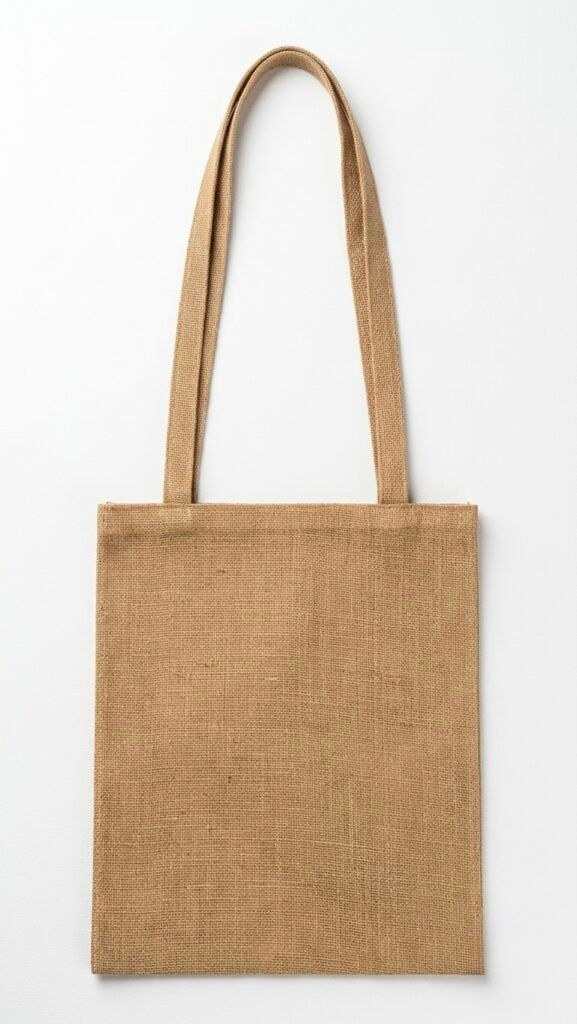 100% Natural Jute Tote Bag – Eco-Friendly Shopping Bag