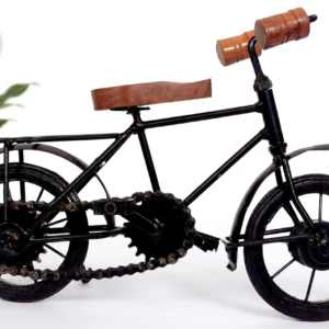 Handcrafted Wrought Iron Cycle Showpiece for Home Decor | Vintage Mini Metal Bicycle Model for Living Room & Office Desk | Decorative Cycle Figurine Gift Item