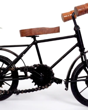 Handcrafted Wrought Iron Cycle Showpiece for Home Decor | Vintage Mini Metal Bicycle Model for Living Room & Office Desk | Decorative Cycle Figurine Gift Item