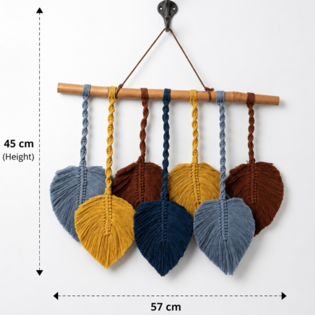 Handcrafted Cotton Leaf Wall Hanging – Boho Wall Décor (Copy)