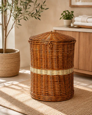 20, 2026, 07_22_39 PM Handwoven Wicker Laundry Basket with Lid for Stylish and Organized Home Storage