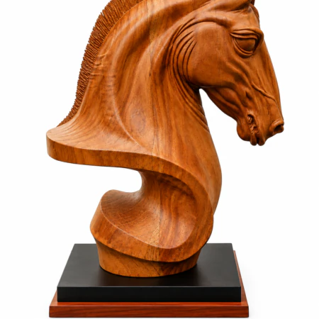 Handcrafted Premium Wooden Horse Head Sculpture