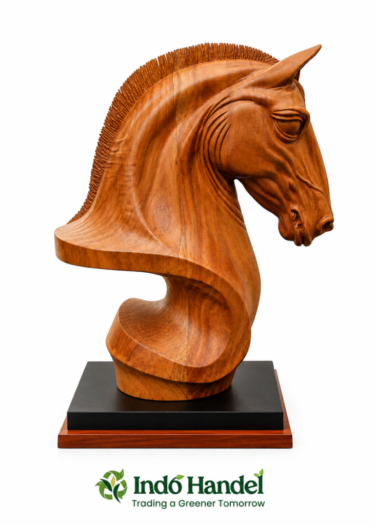 Handcrafted Premium Wooden Horse Head Sculpture