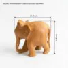 Hand-Carved Premium Wooden Elephant
