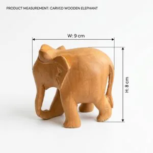 Hand-Carved Premium Wooden Elephant