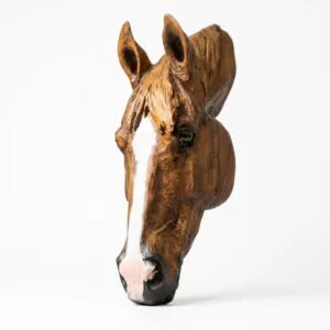 IMG_9391 Premium Wooden Horse Head Wall Sculpture