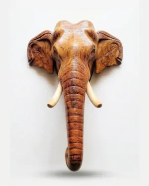 indohandel-wooden-elephant-wall-decor-1200x1500 Handcrafted Kerala-Style Wooden Elephant Head Wall Décor